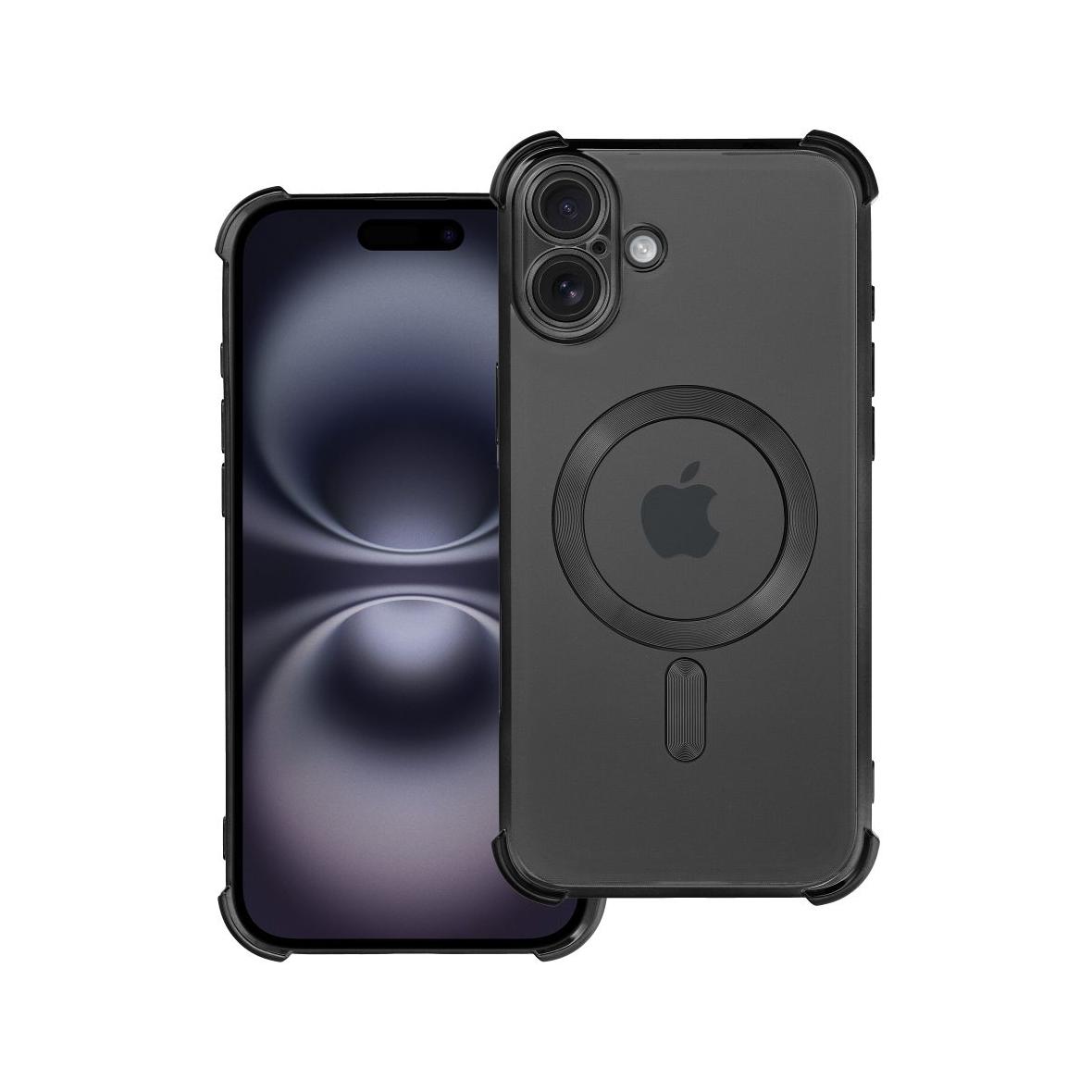 Futerał do iPhone 16 PLUS Antishock Electro zgodny z MagSafe czarny