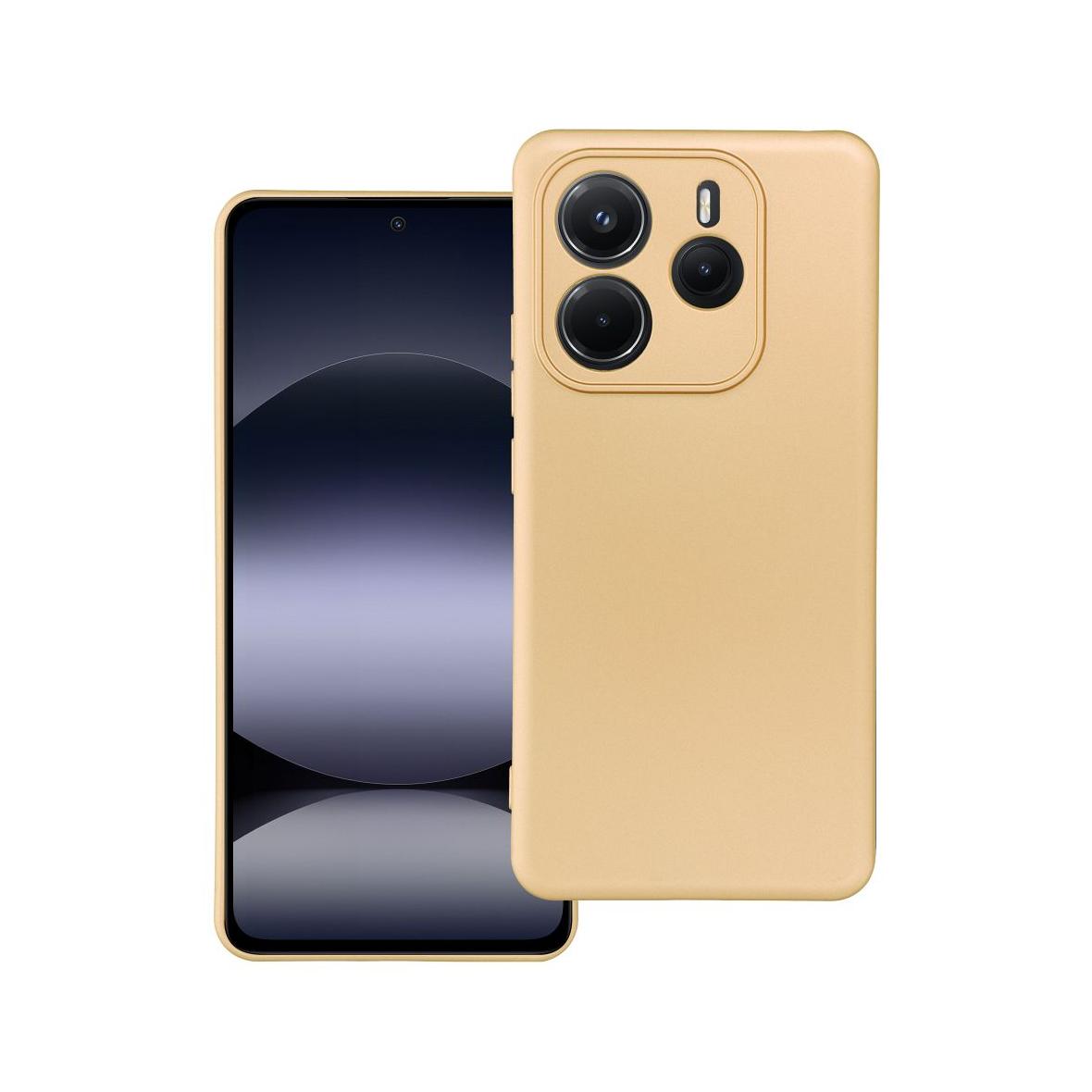 Futerał do Xiaomi Redmi Note 14 5G Metallic złoty