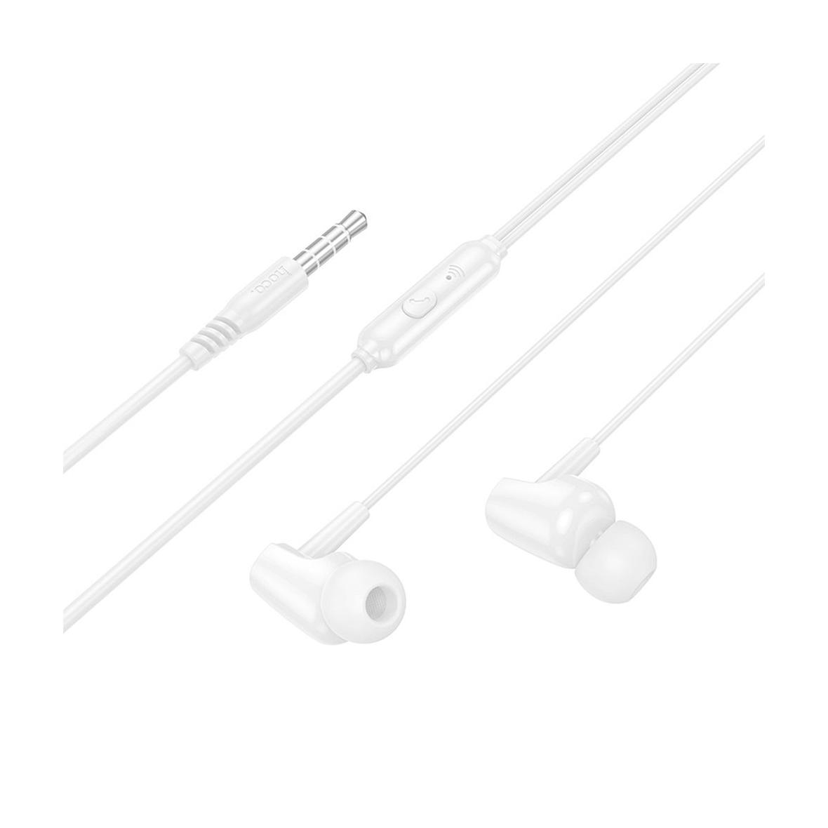 Słuchawki przewodowe douszne Jack 3,5 mm Hoco M112 białe