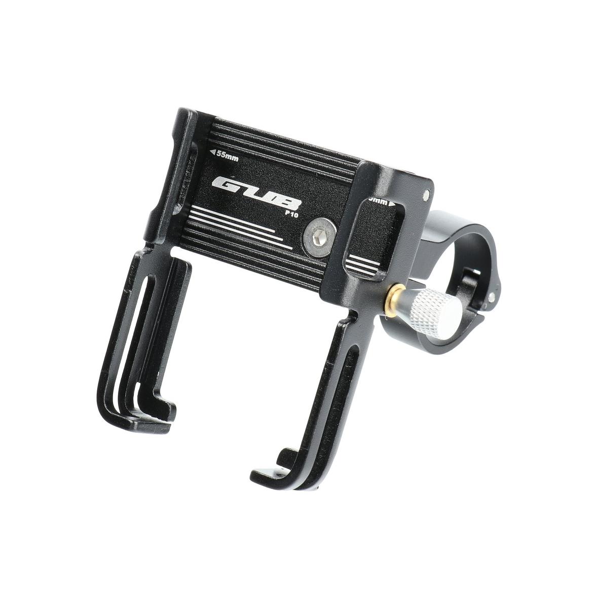 GUB uchwyt rowerowy na kierownicę P10 Aluminium + silikonowy uchwyt czarny
