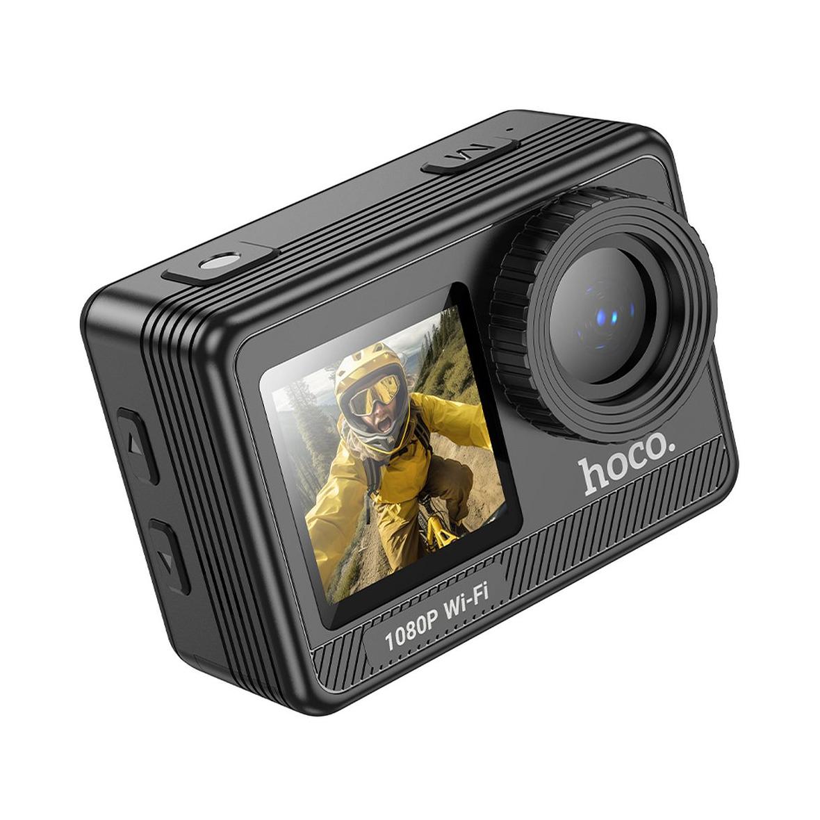 Kamera sportowa Hoco z dwoma wyświetlaczami 1,3" + 2" 1080P/30fps DV103 czarna