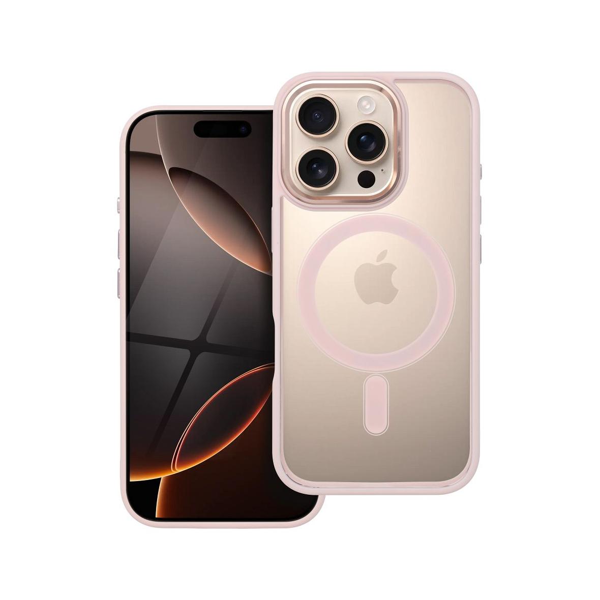 Futerał do iPhone 16 PRO Color Edge Mag Cover zgodny z MagSafe różowy