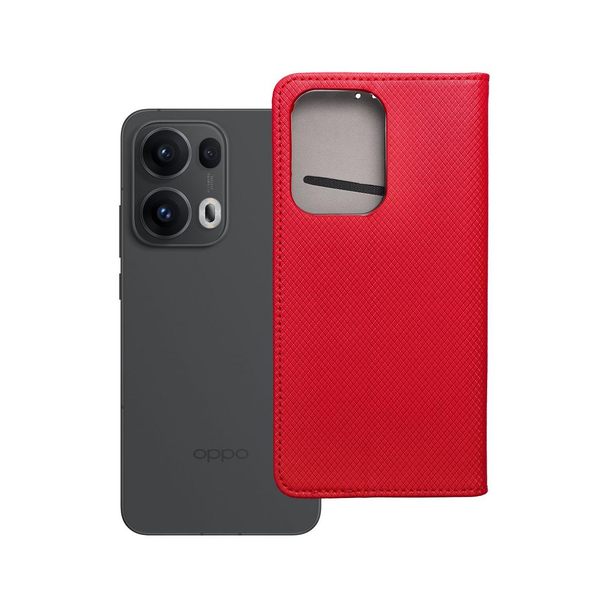 Etui z klapką na Oppo Reno 13 PRO 5G Smart Case Book czerwone
