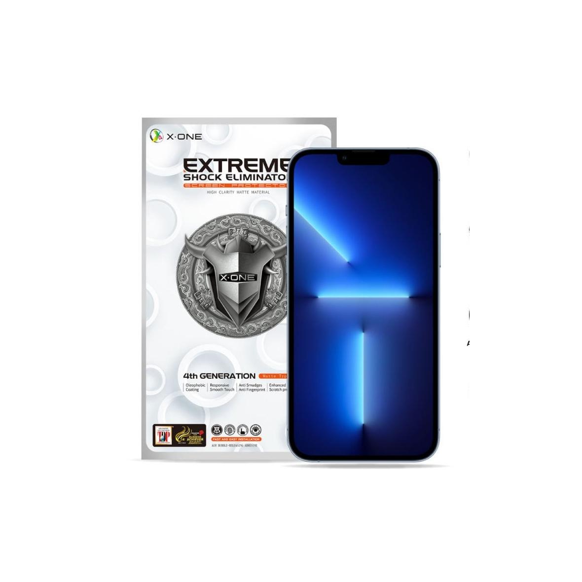 Protektor LCD X-ONE Extreme Shock Eliminator 4th gen. Matowe - do iPhone 14 Pro Max/15 Plus