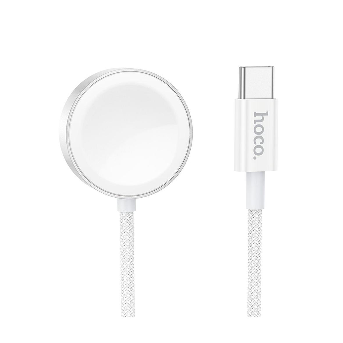 Ładowarka indukcyjna Hoco 2,5W USB C kompatyblina z Apple Watch i Samsung Watch CW59 biała