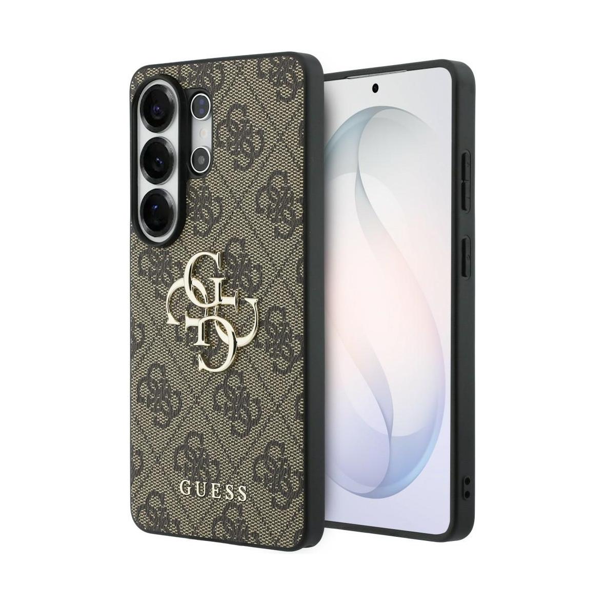 GUESS futerał do SAMSUNG S26 Ultra GUHCS26L4GMGBR (4G Big Metal Logo) brązowy