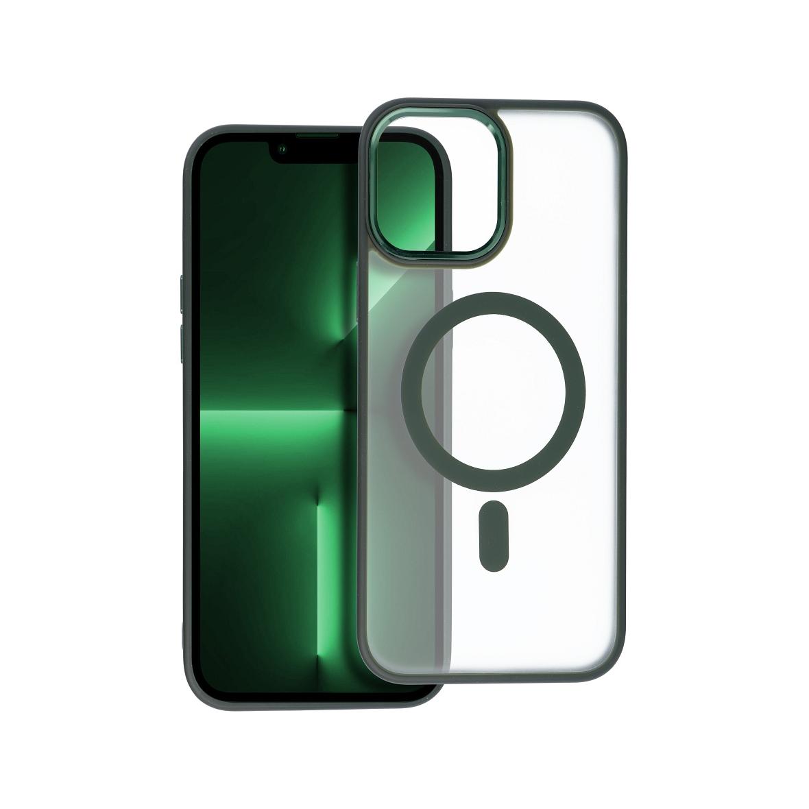 Futerał MATTE MAG COVER kompatybilny z MagSafe do IPHONE 13 Pro Max zielony