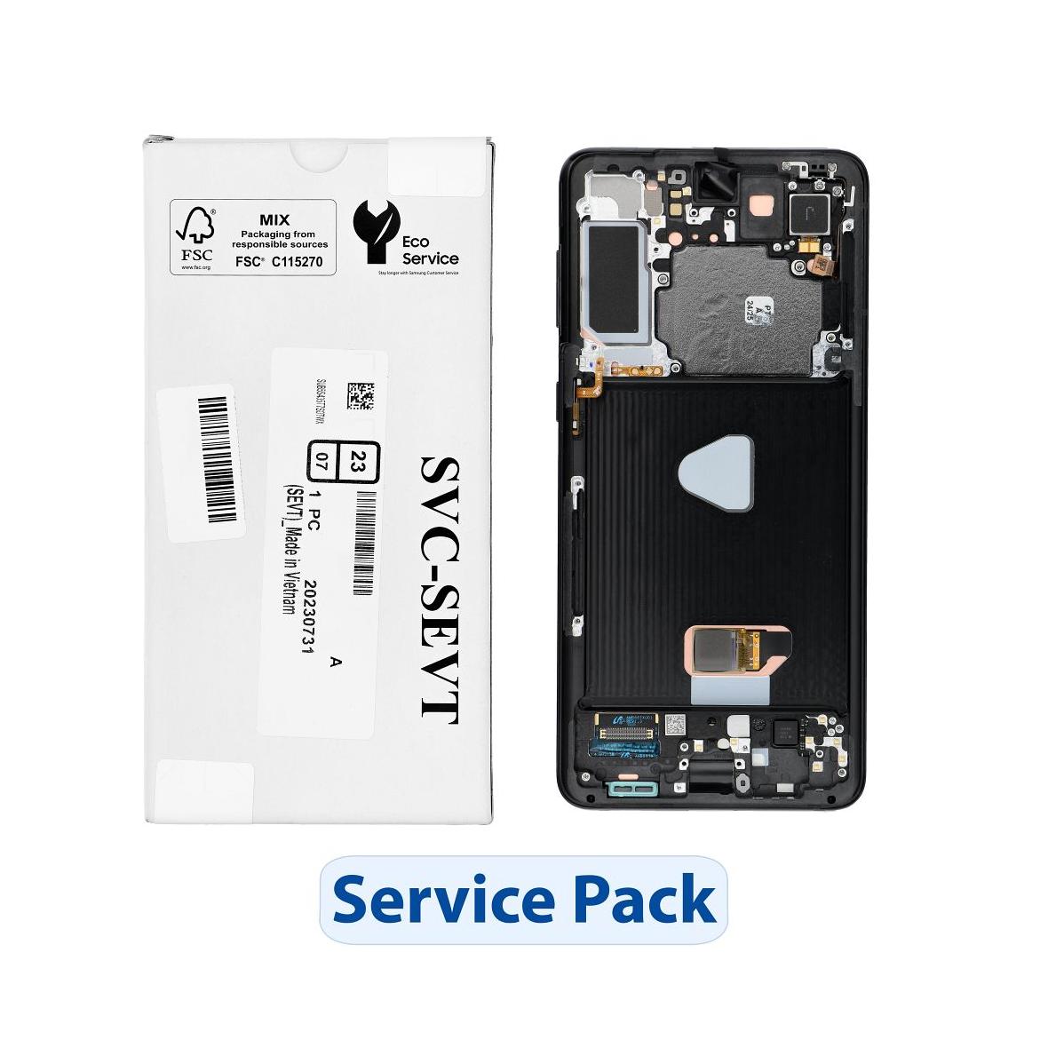 ServicePack Wyświetlacz LCD SAMSUNG S21 Plus G996B GH82-27268A Black