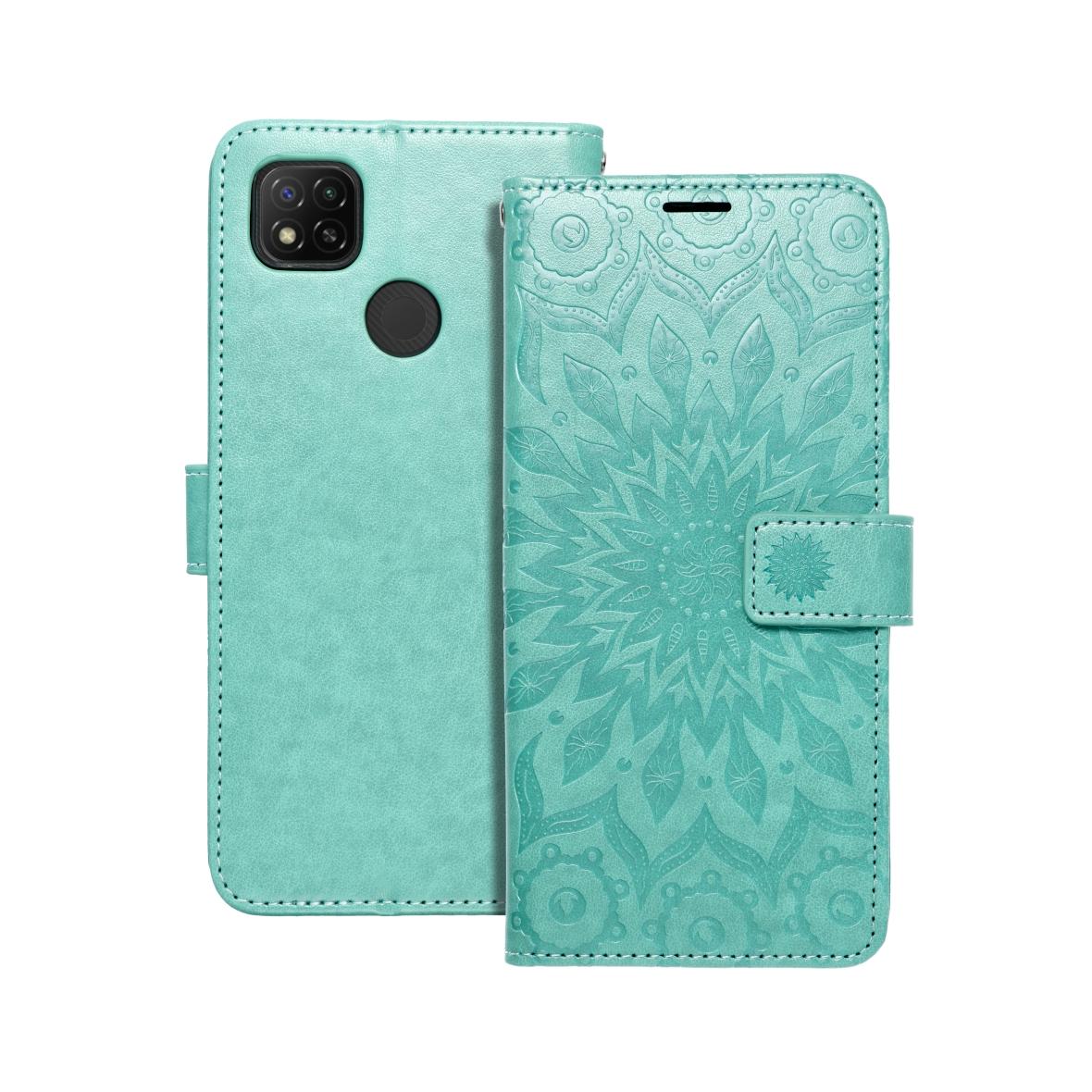 Etui z klapką na Xiaomi Redmi 9C / 9C NFC Mezzo Book mandala zielone