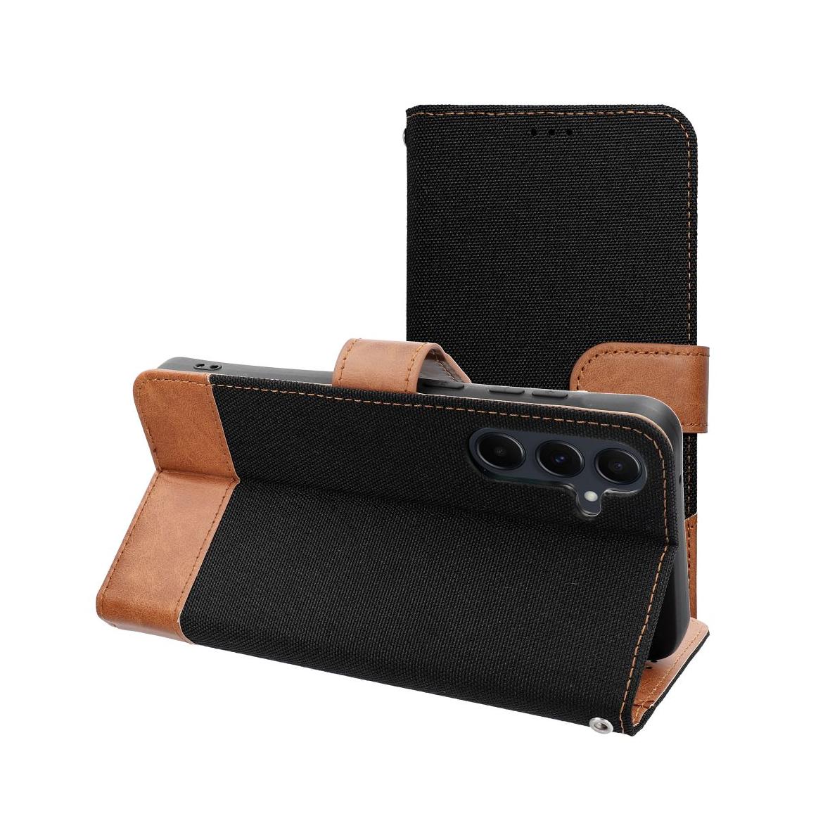 Etui z klapką na Samsung S24 FE Jeans Book czarne