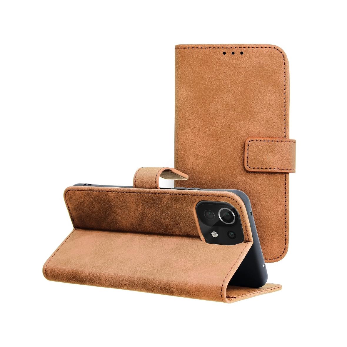Etui z klapką na Xiaomi Redmi 10 / 10 2022 Tender Book brązowe
