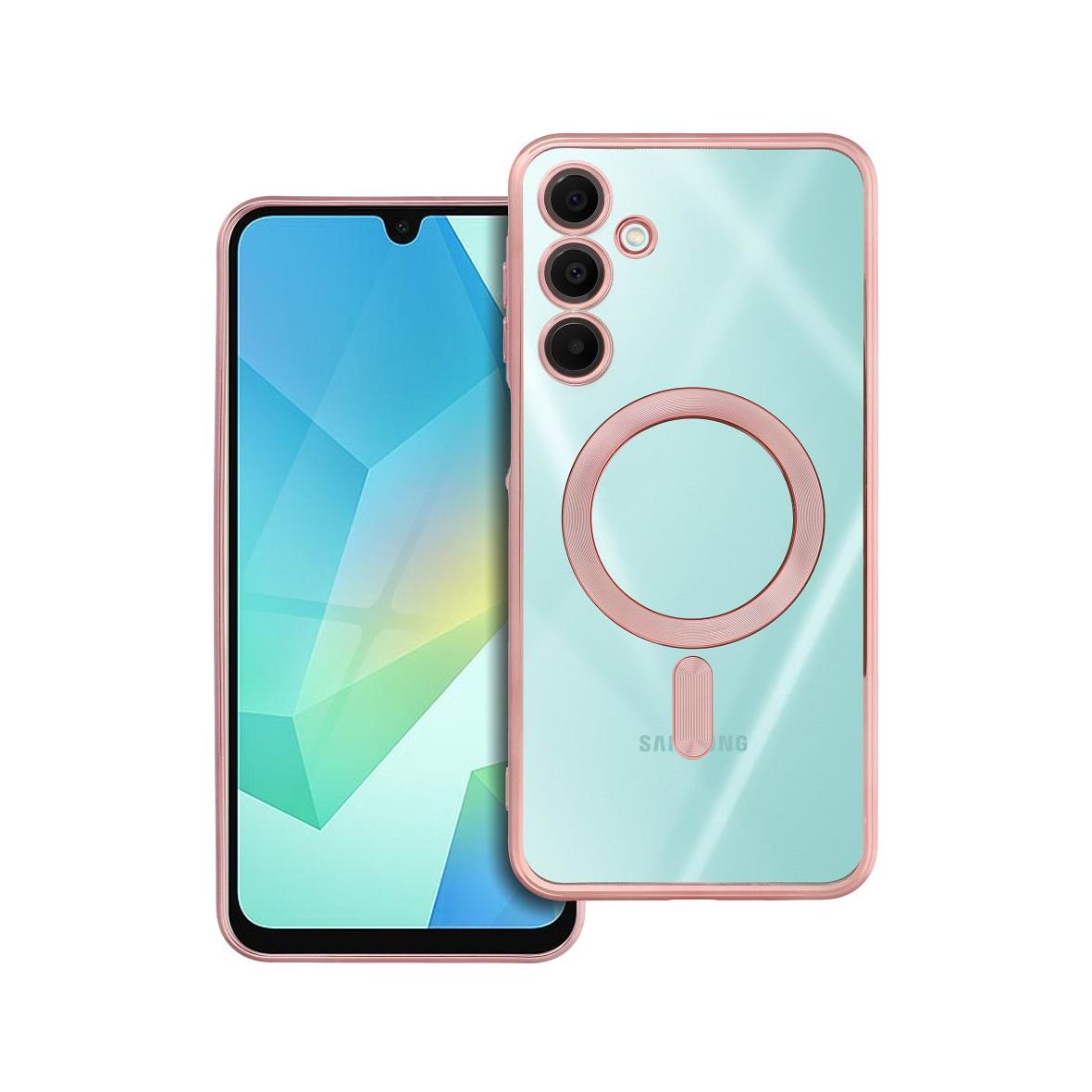 Futerał do Samsung A16 5G / A16 4G Electro Mag Cover zgodny z MagSafe złoty róż