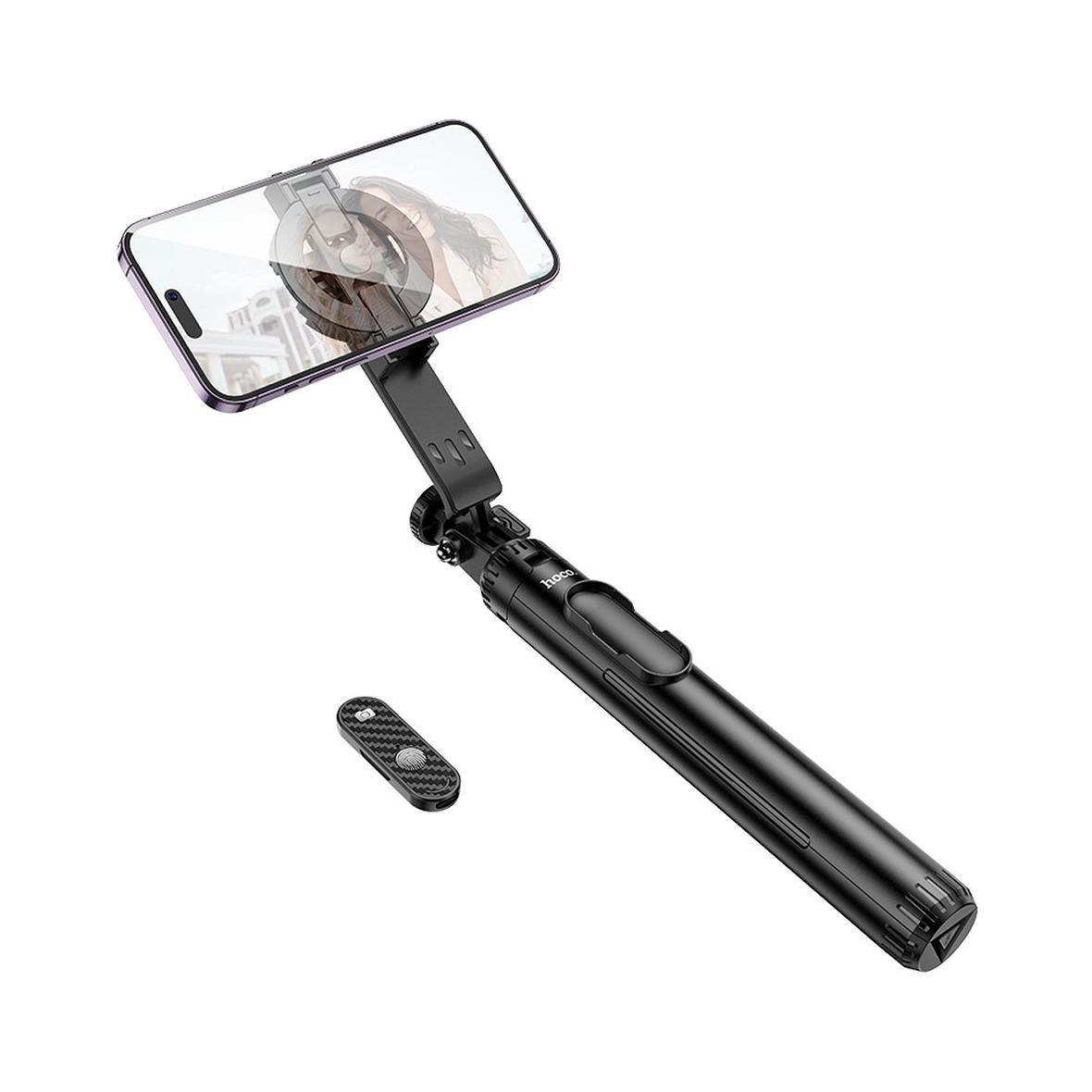 Selfie stick Hoco tripod z pilotem bezprzewodowym magnetyczny K25 czarny