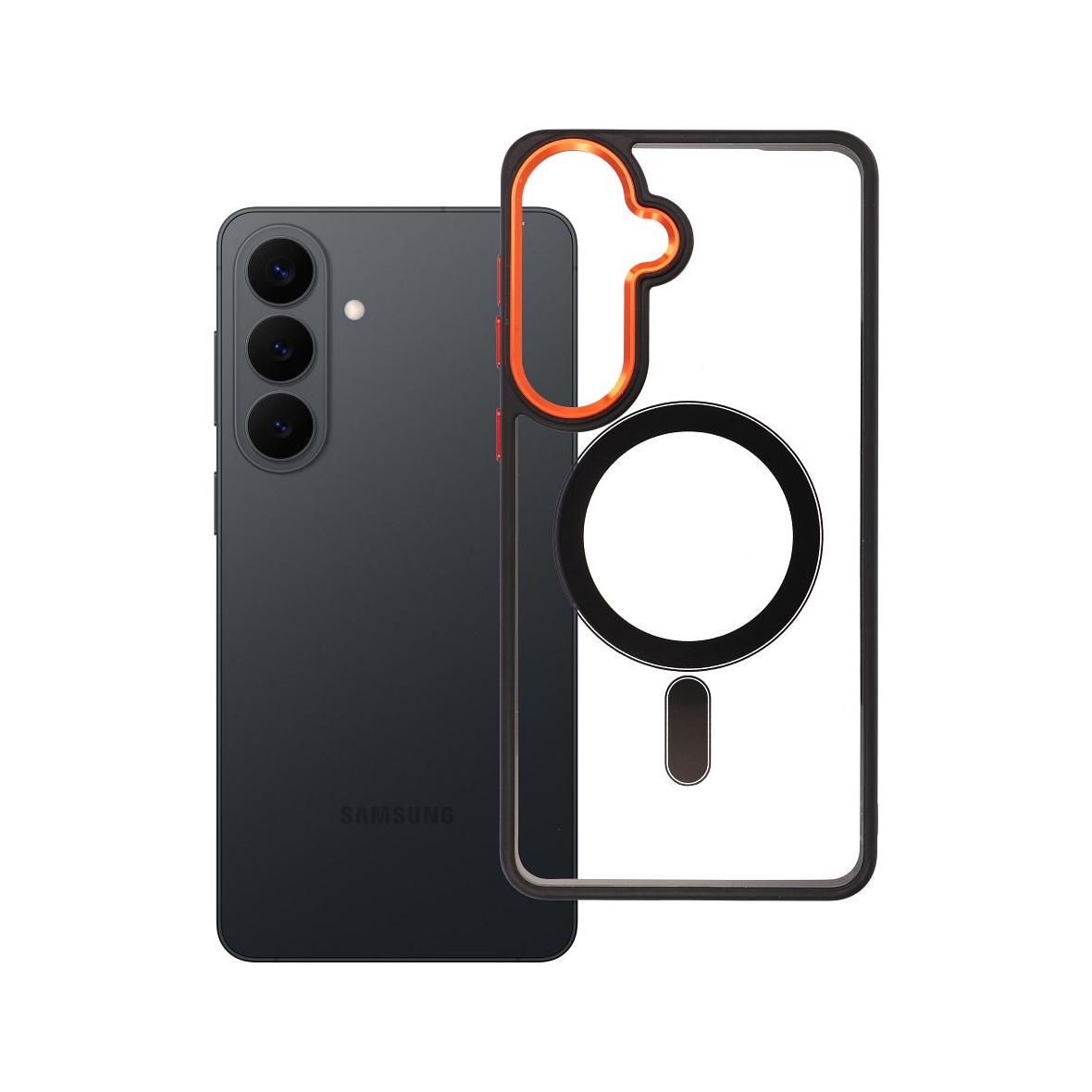Futerał do Samsung S26 PLUS Color Edge Mag Cover zgodny z MagSafe czarno złoty