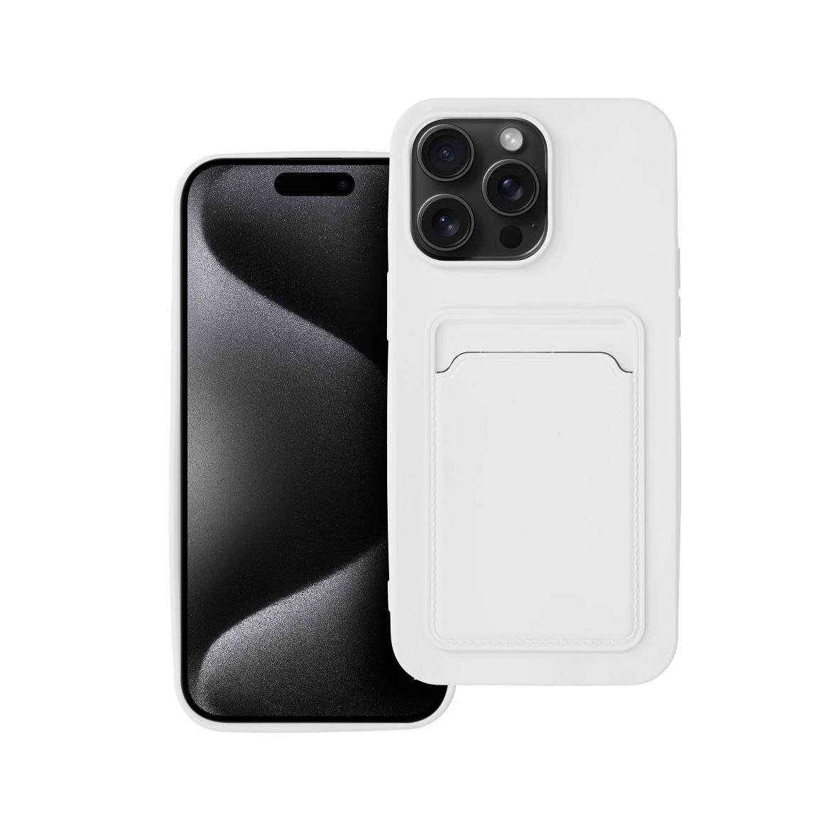 Futerał do iPhone 15 PRO MAX Card Case biały