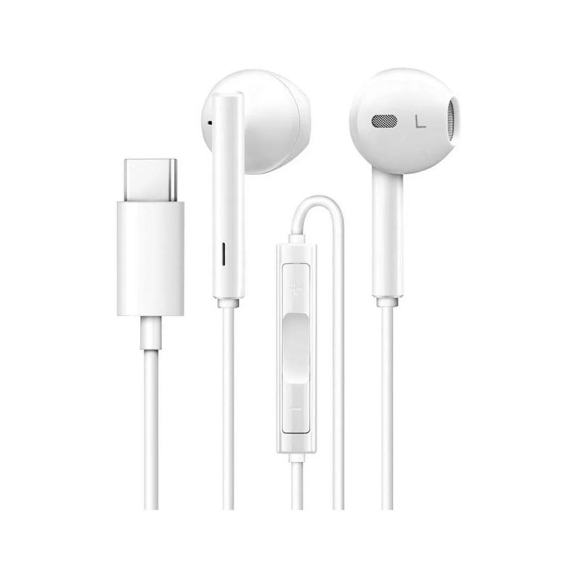 Oryginalne Słuchawki przewodowe douszne USB C Huawei CM33 bulk białe