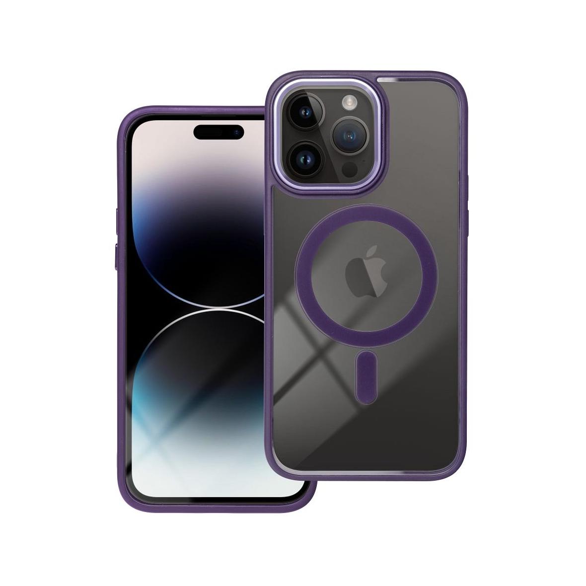 Futerał do iPhone 14 PRO MAX Color Edge Mag Cover zgodny z MagSafe fioletowy