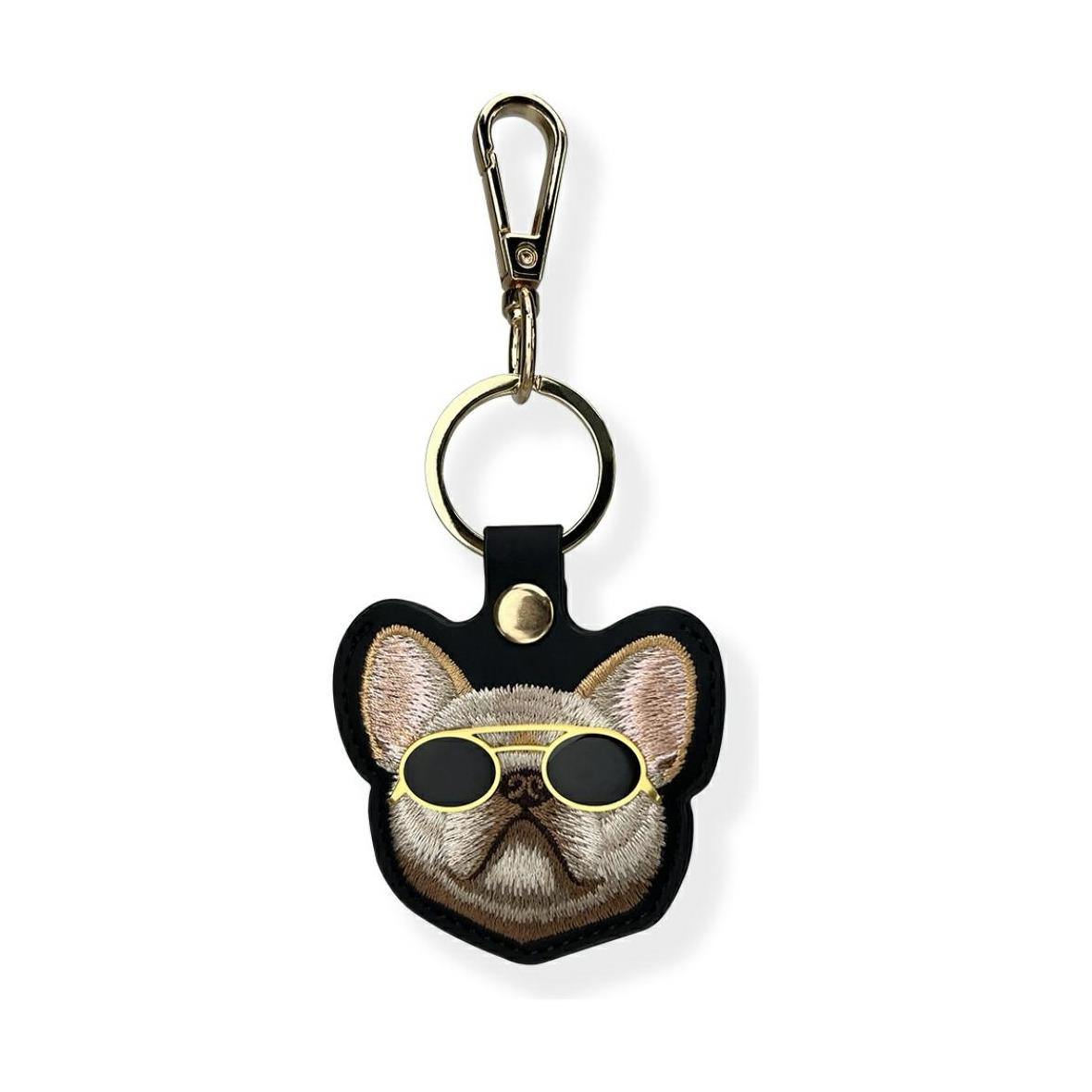 NIMMY etui na lokalizator / brelok GLASSES COOL DOG czarny