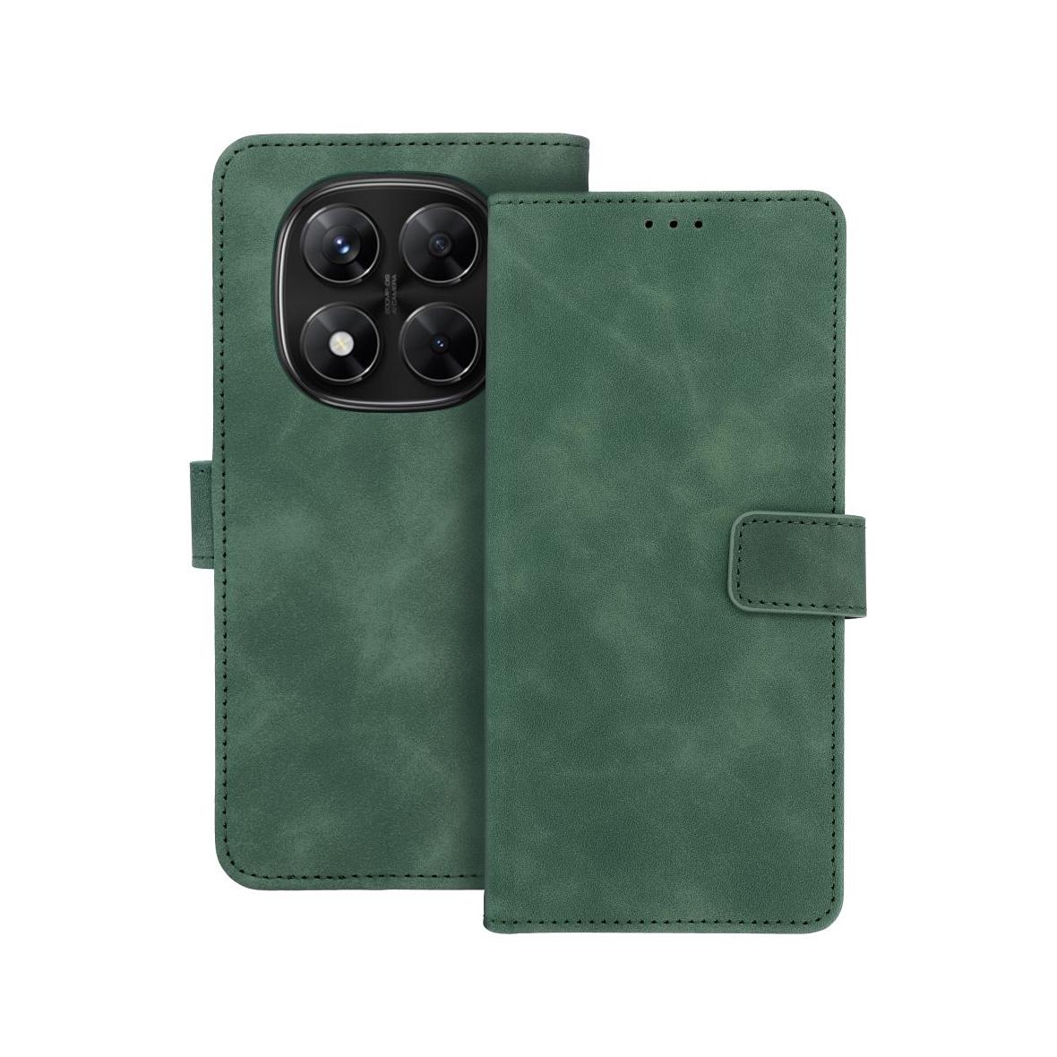 Etui z klapką na Xiaomi Redmi NOTE 14 PRO 4G Tender Book zielone