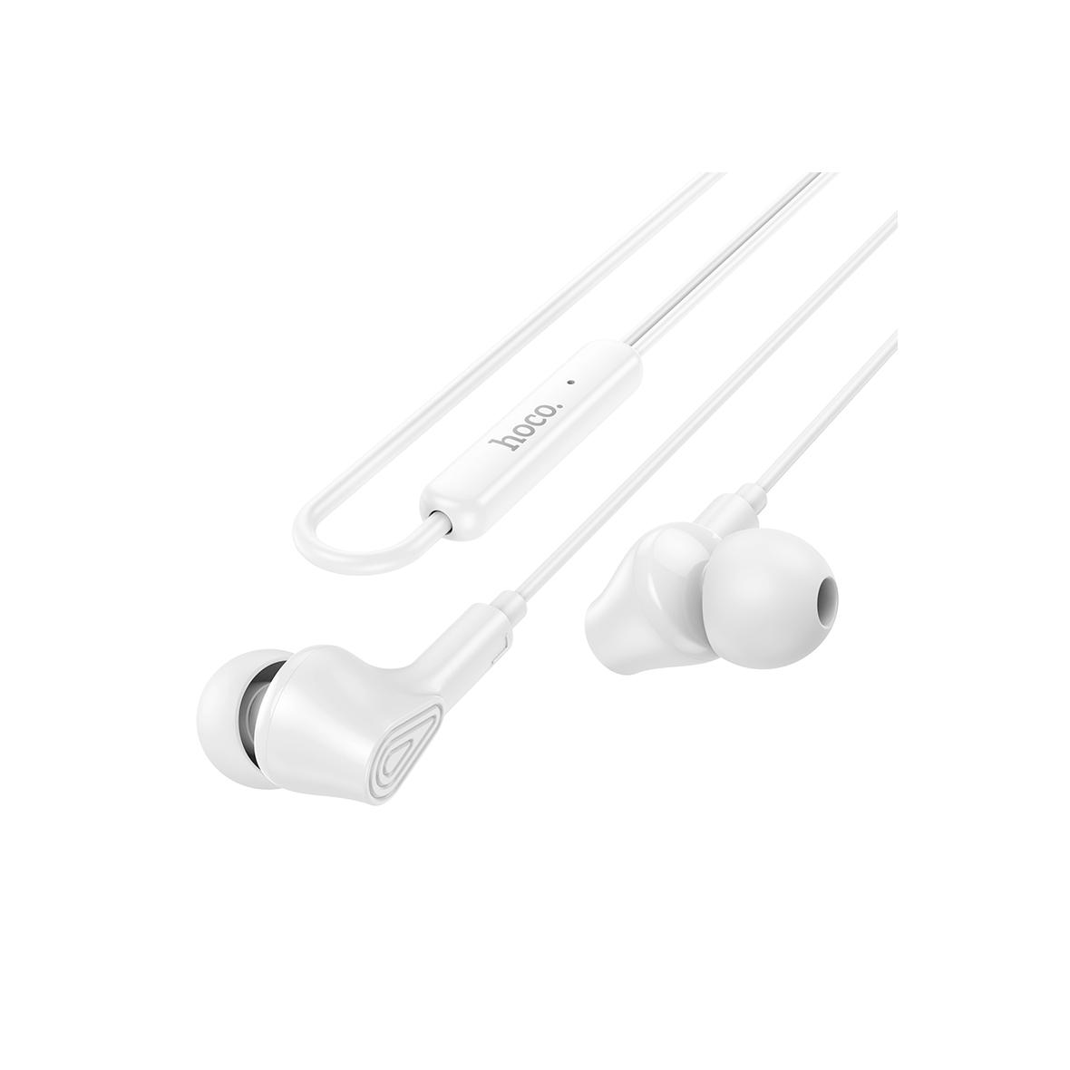 Słuchawki przewodowe douszne Jack 3,5 mm Hoco M102 białe