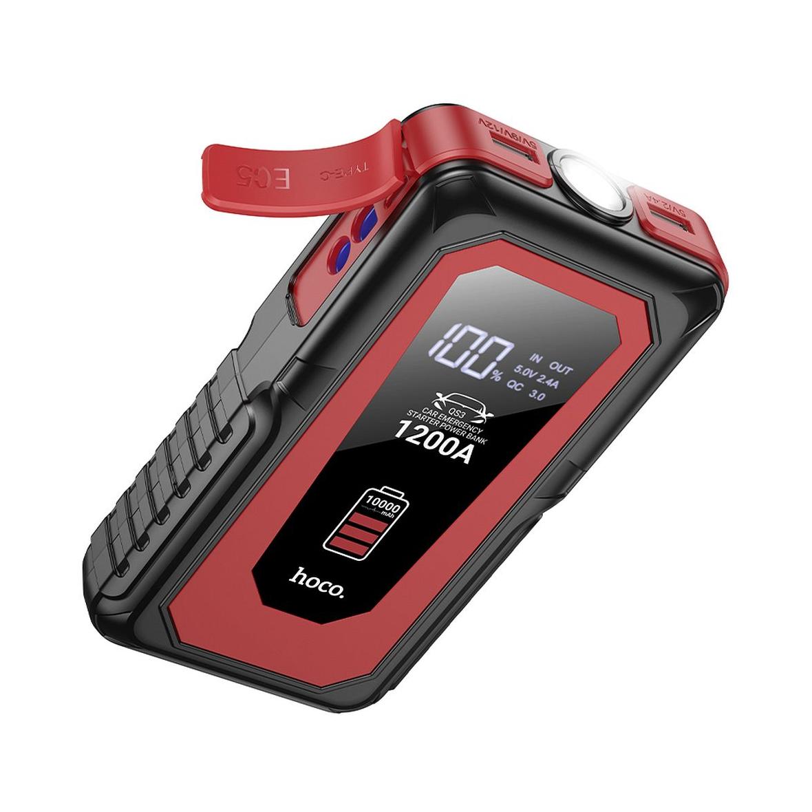 Powerbank Hoco 10000 mAh 2,4A 18W z funkcją rozruchu samochodu QS3 czarny