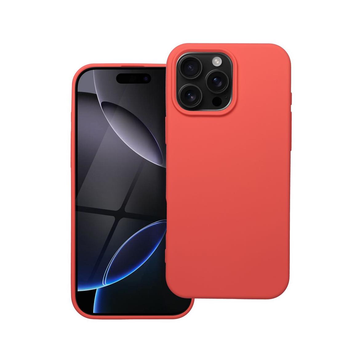 Futerał do iPhone 16 PRO MAX Silicone brzoskwiniowy