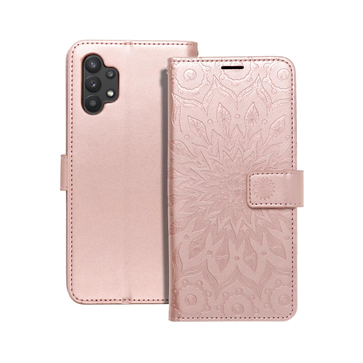 Etui z klapką na Samsung A32 5G Mezzo Book mandala złoto-różowe