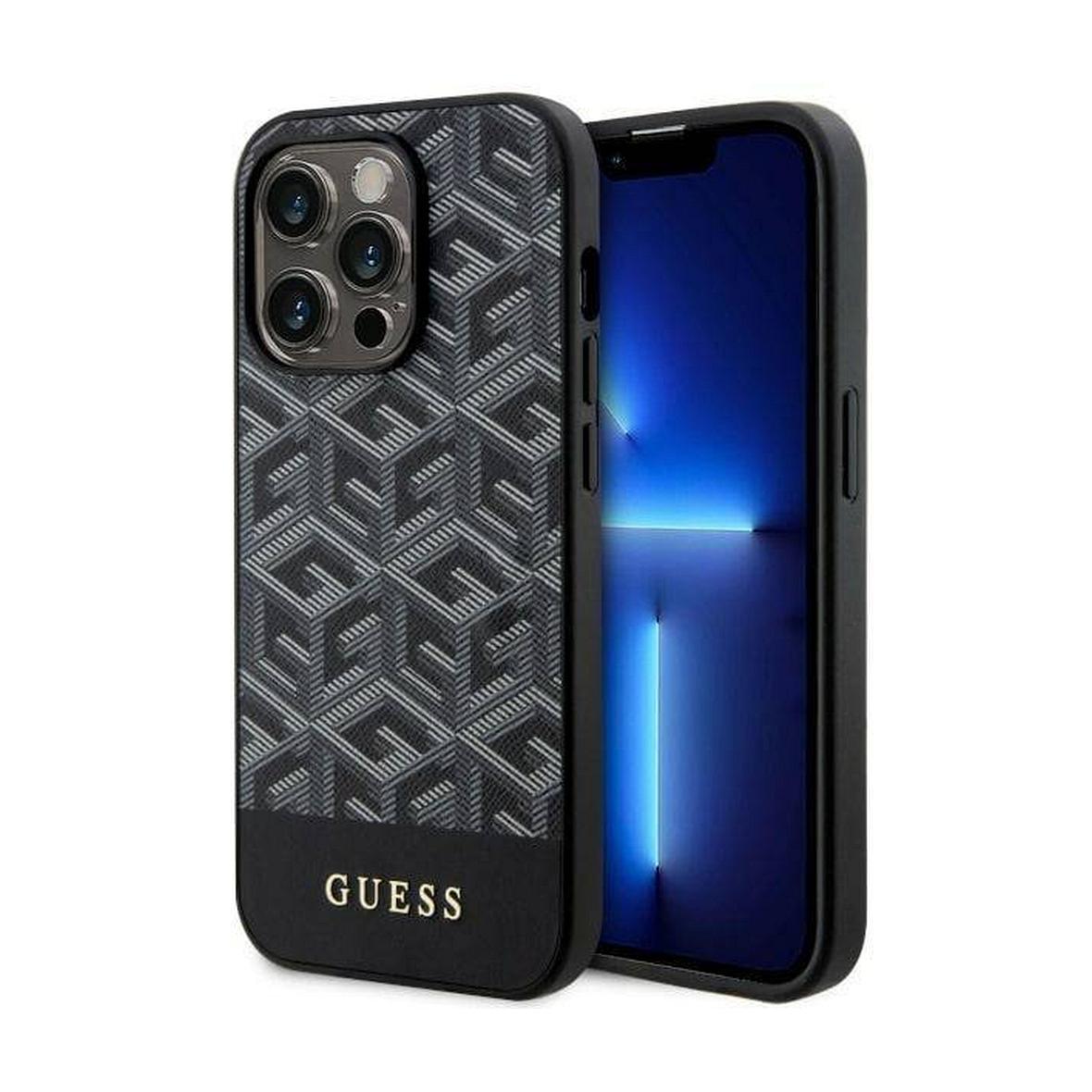 GUESS futerał do IPHONE 14 Pro GUHMP14LHGCFSEK (MAG GCUBE) czarny