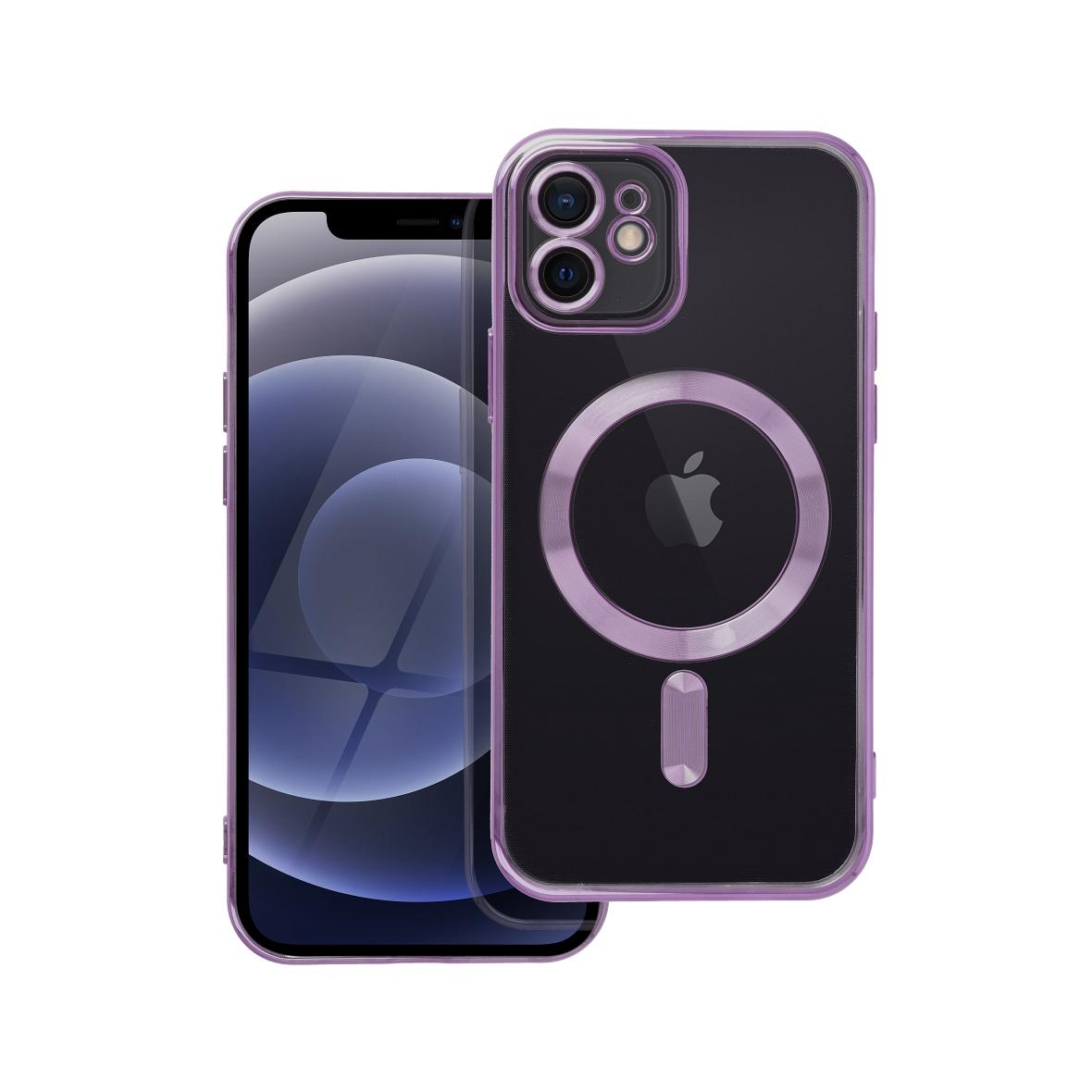Futerał do iPhone 12 Electro Mag Cover zgodny z MagSafe fioletowy