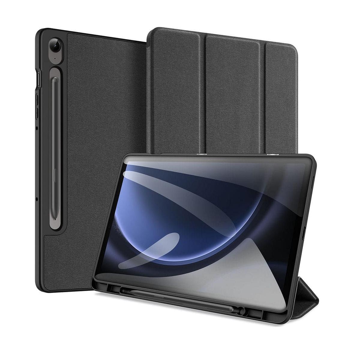 DUX DUCIS etui DOMO składane z miejscem na rysik do SAMSUNG Tab S9 FE/S10 FE czarne