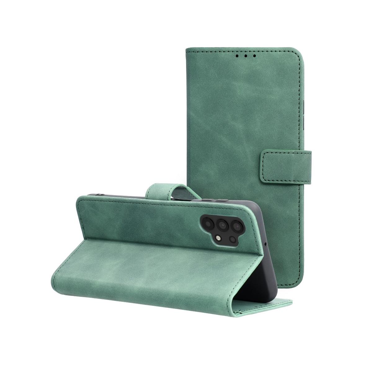 Etui z klapką na Samsung A32 5G Tender Book zielone