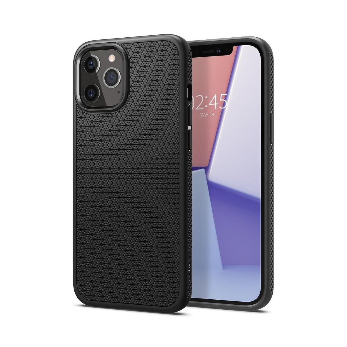 Futerał SPIGEN Liquid Air do IPHONE 12 / 12 PRO matte black