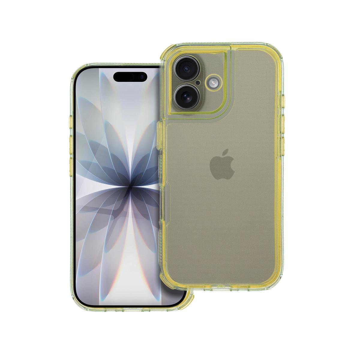 Futerał do iPhone 17 Matrix Clear żółty