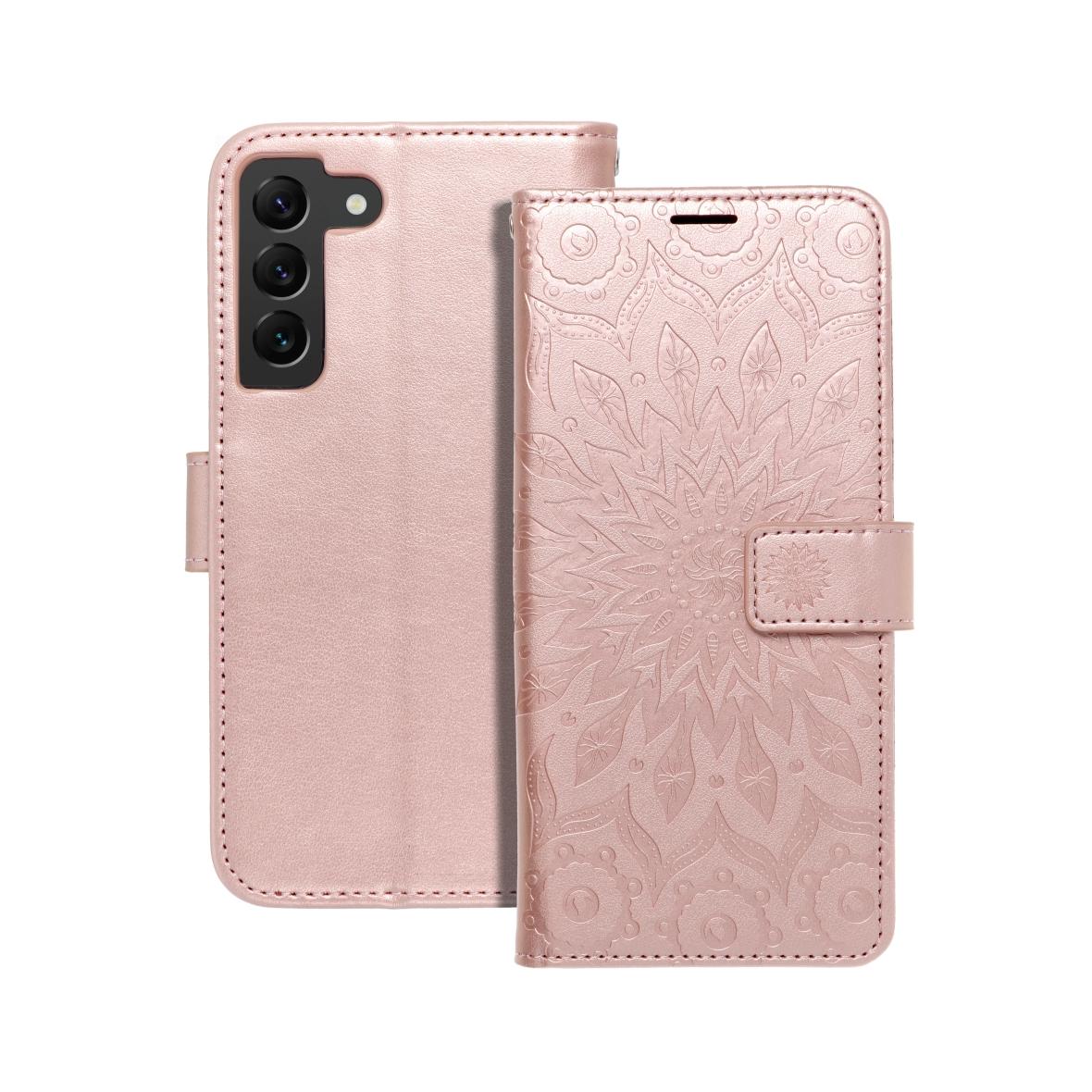 Etui z klapką na Samsung S22 Mezzo Book mandala złoto-różowe