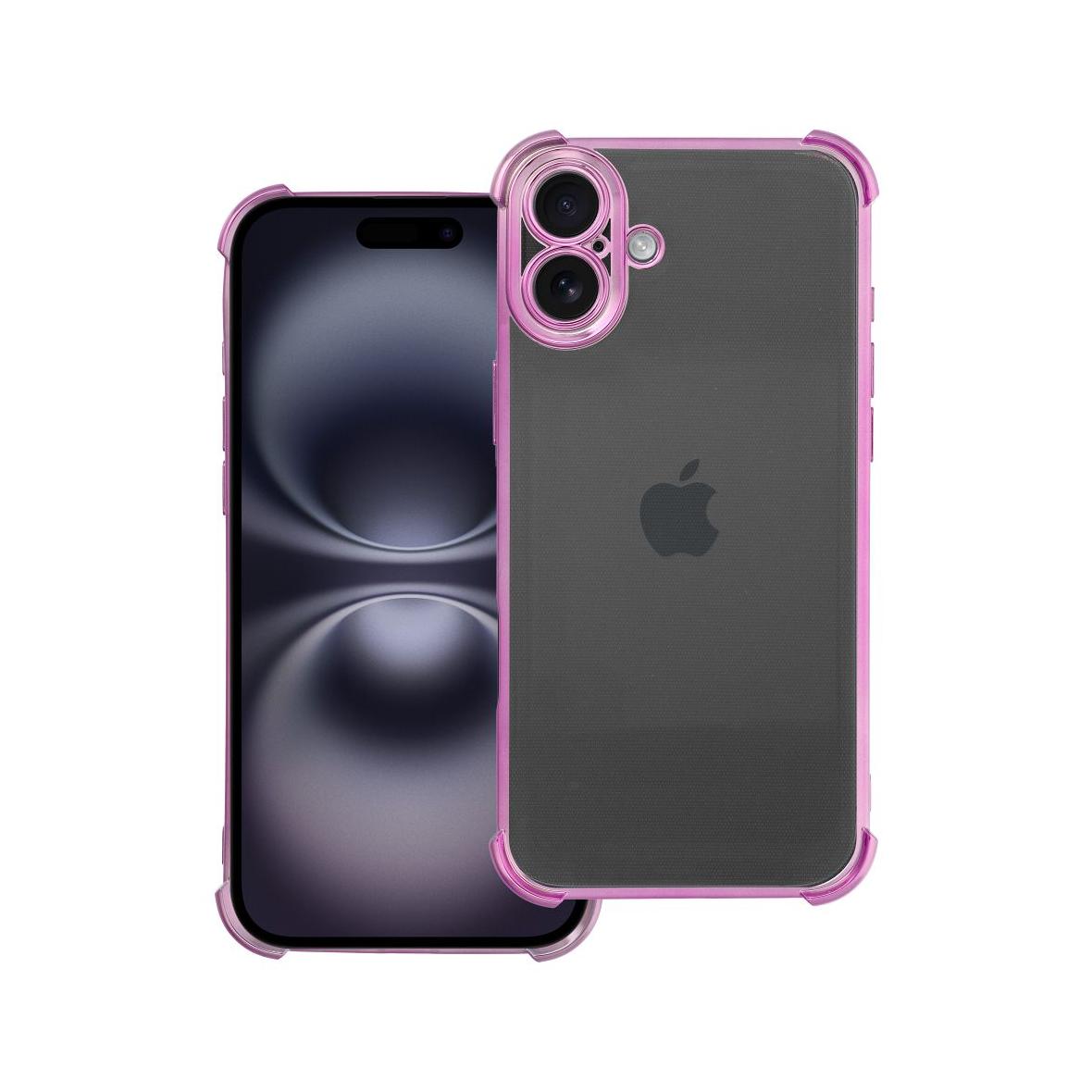 Futerał do iPhone 16 PLUS Antishock Electro purpurowy