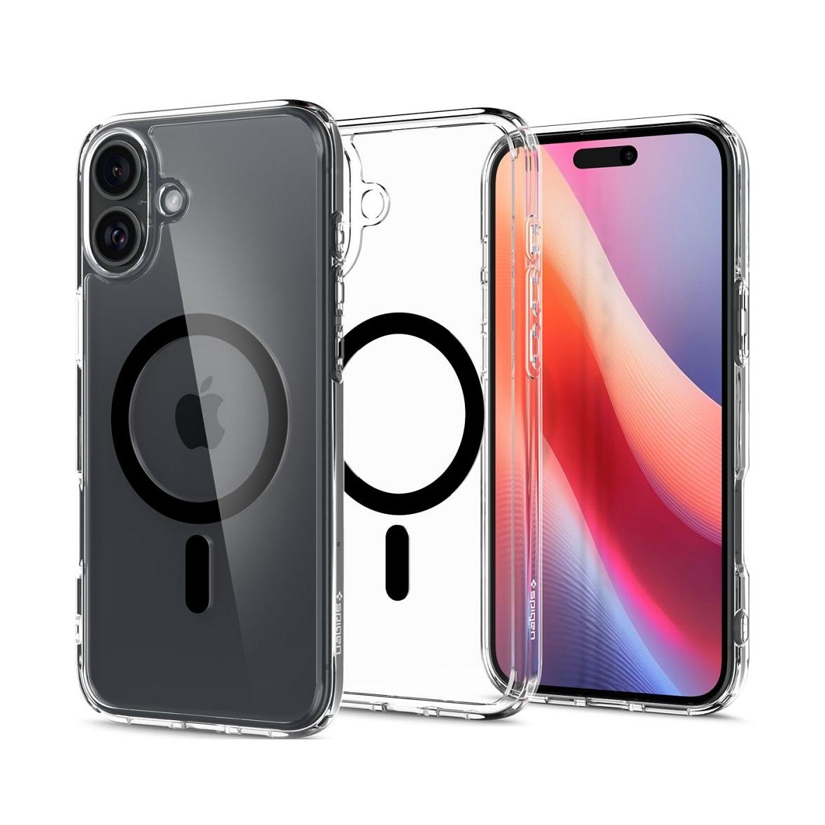 SPIGEN futerał ULTRA HYBRID MAG kompatybilny z MagSafe do IPHONE 16 Plus black