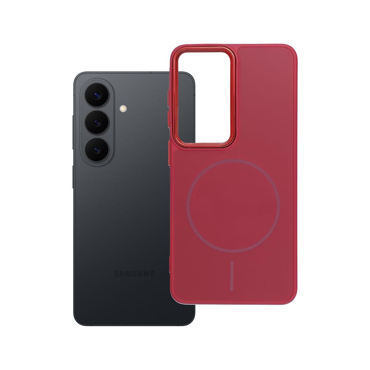 Futerał do Samsung S26 Frame Mag Cover zgodny z MagSafe magenta
