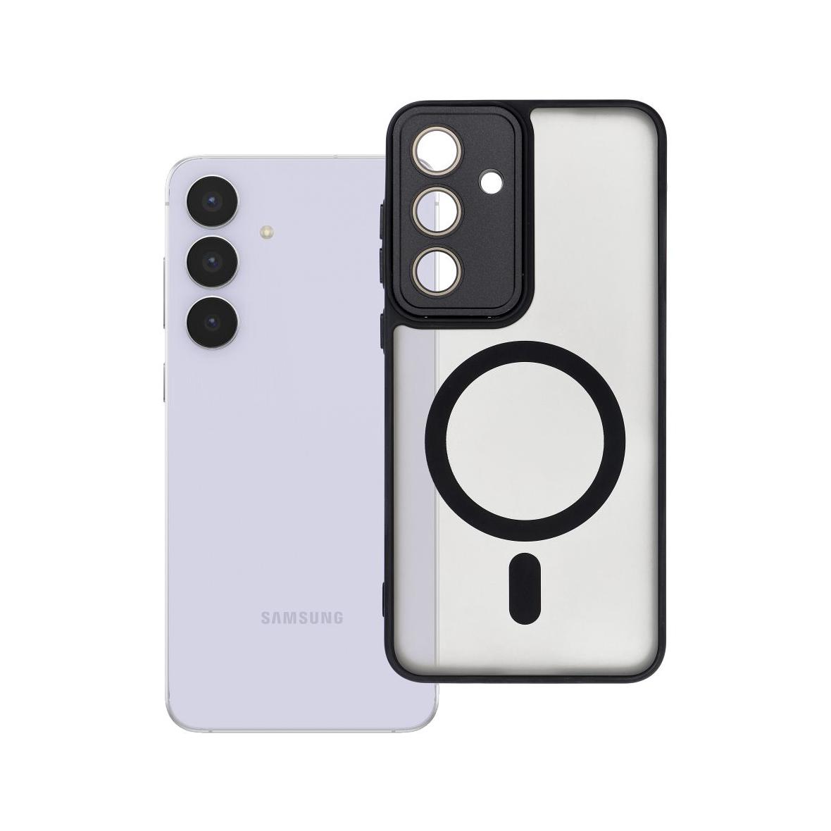 Futerał do Samsung S25 FE Variete Mag Cover zgodny z MagSafe czarny