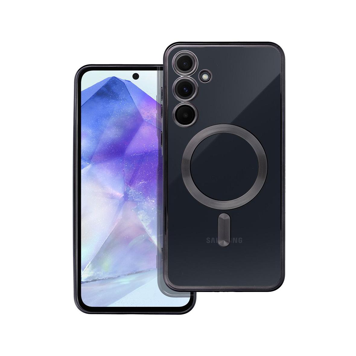 Futerał do Samsung A55 Electro Mag Cover zgodny z MagSafe czarny