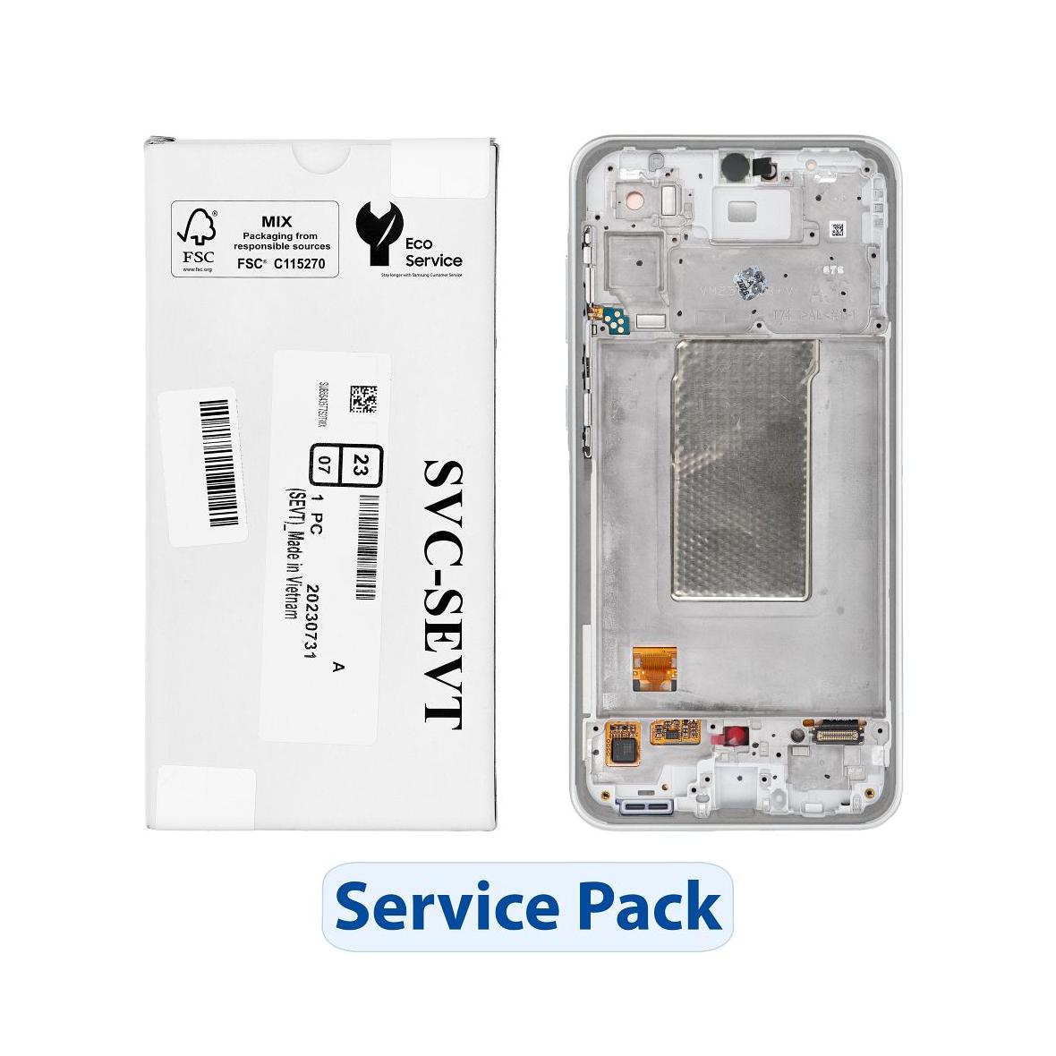 ServicePack Wyświetlacz LCD SAMSUNG A36 5G A366B Lime GH82-36841C