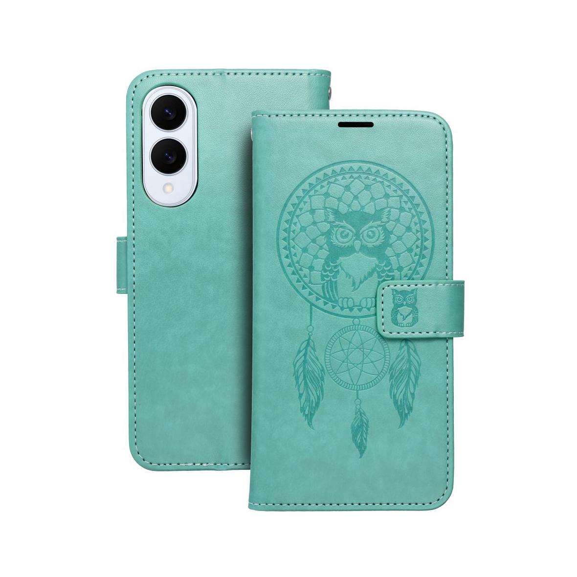 Etui z klapką na Samsung S25 EDGE Mezzo Book łapacz snów zielone