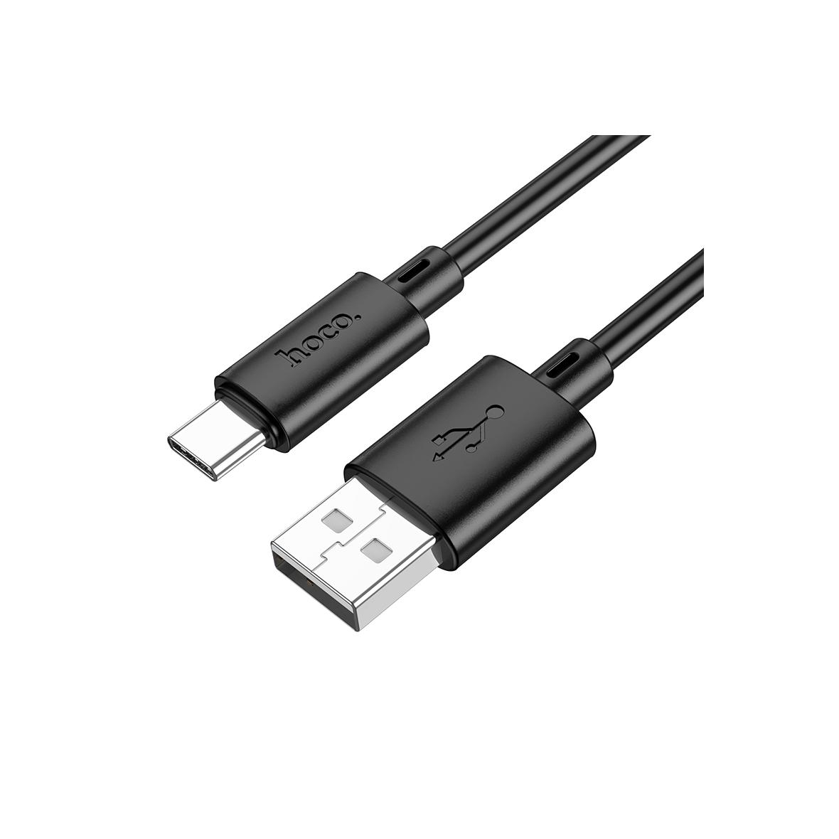 Kabel USB A do USB C Hoco 3A 2 m X88 czarny