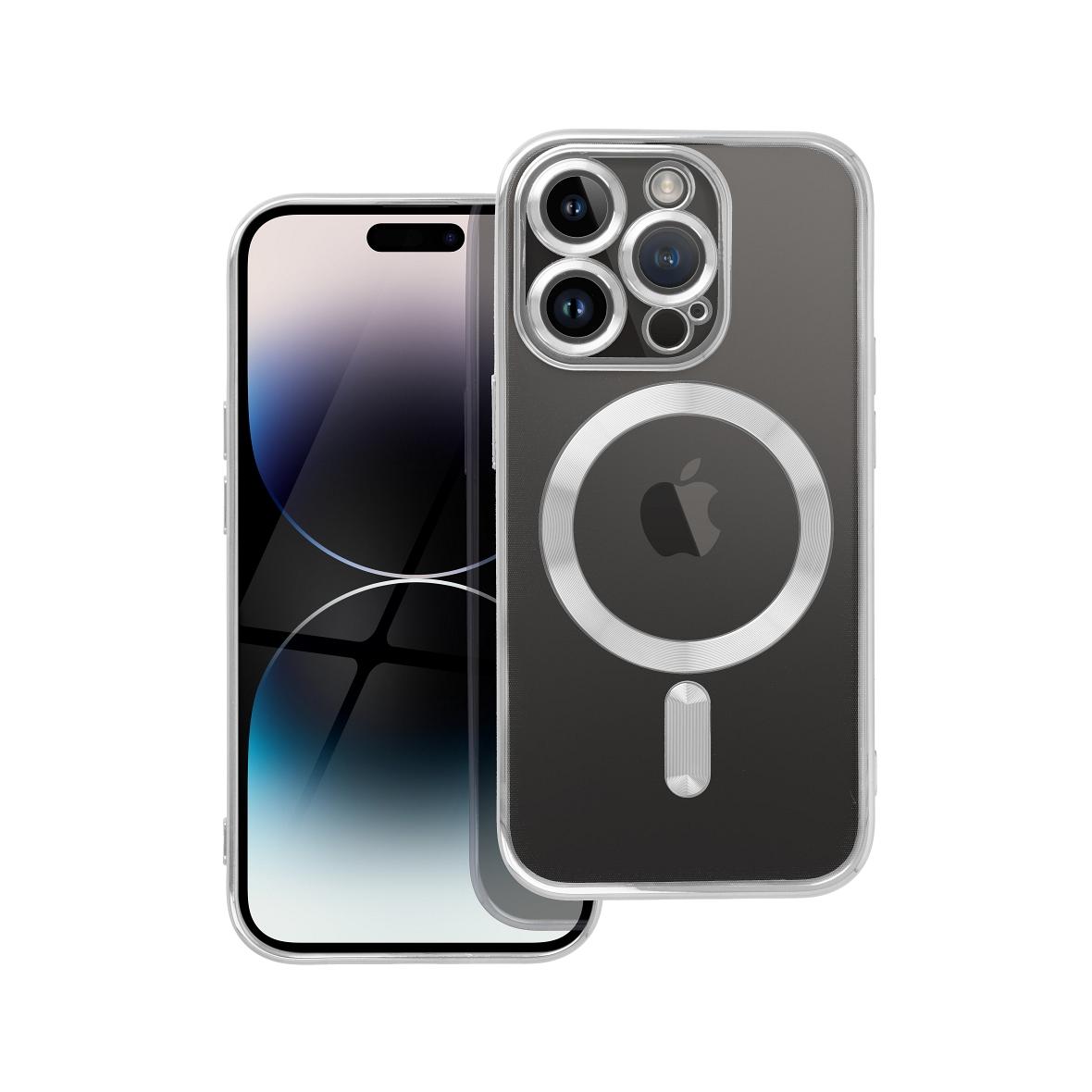 Futerał do iPhone 14 PRO Electro Mag Cover zgodny z MagSafe srebrny