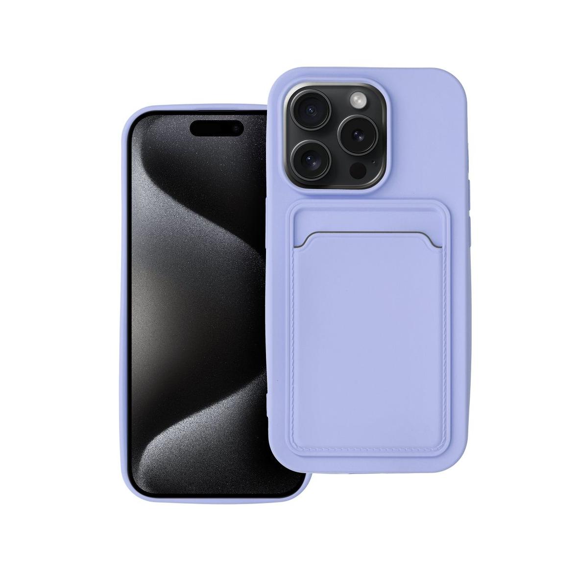 Futerał do iPhone 15 PRO Card Case fioletowy