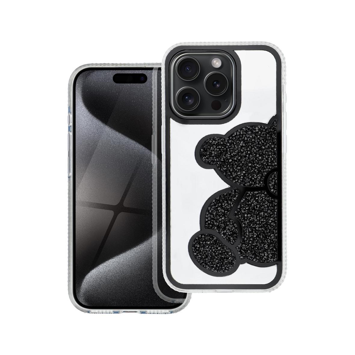 Futerał do iPhone 15 Teddy Bear czarny