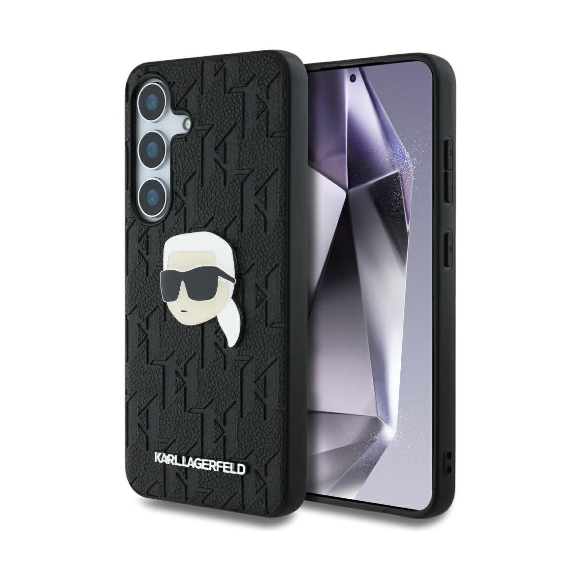 KARL LAGERFELD futerał do SAMSUNG S25 KLHCS25SPGKLKIPK (PU Monogram K. Head Pin) czarny