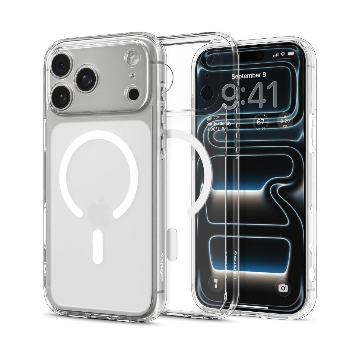 SPIGEN futerał ULTRA HYBRID MAG MAGSAFE IPHONE 17 PRO FROST WHITE