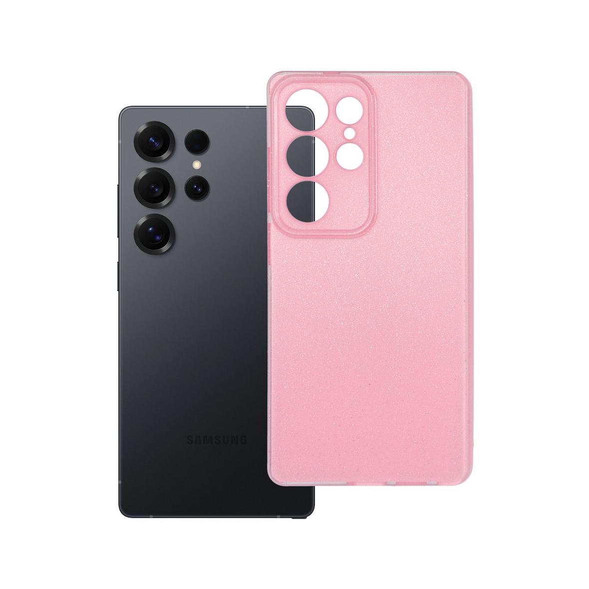 Futerał do Samsung S25 ULTRA Clear Case 2 mm Blink różowy