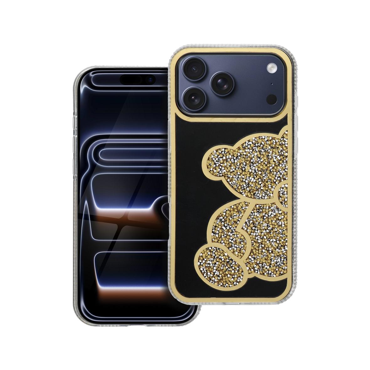 Futerał do iPhone 17 PRO MAX Teddy Bear złoty