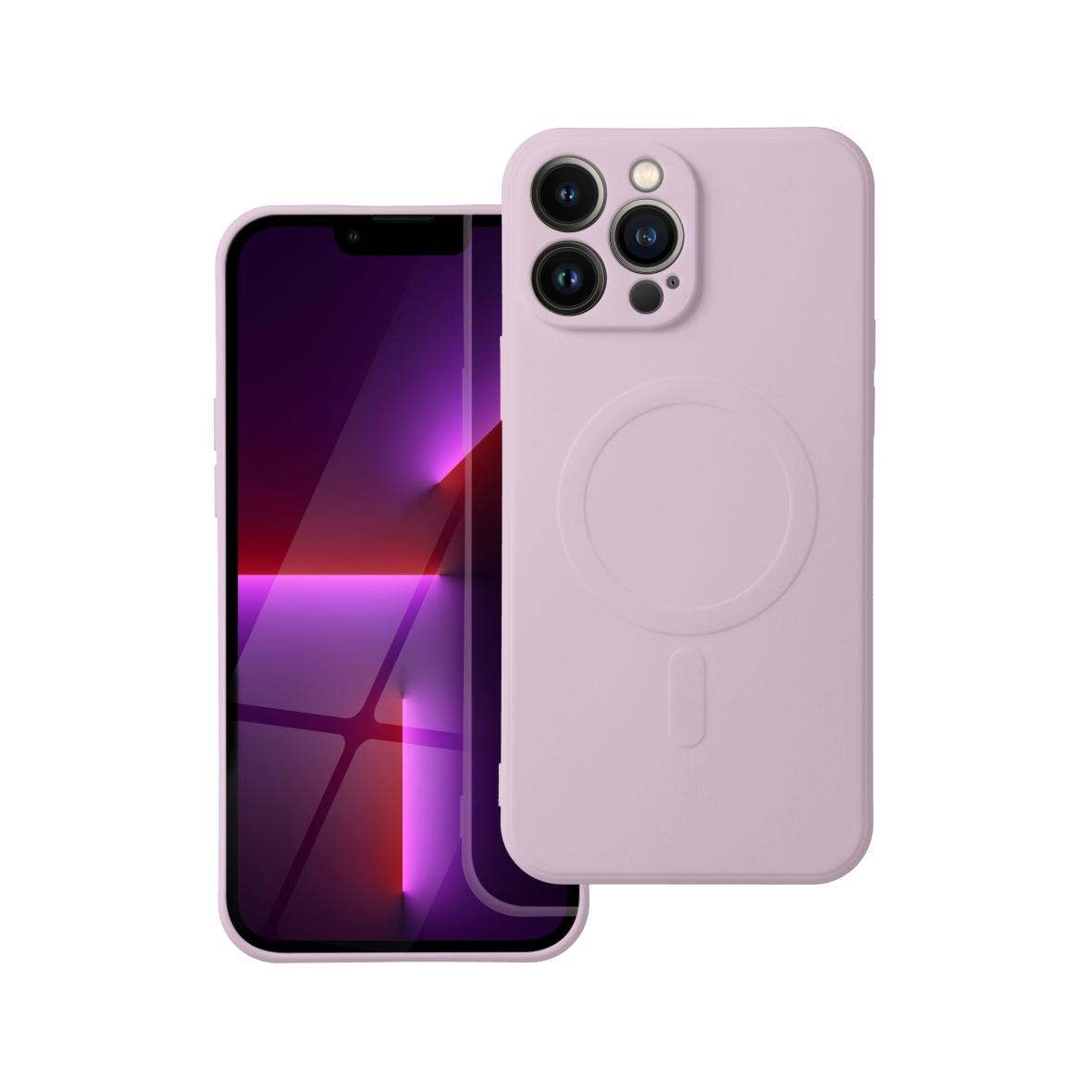 Futerał do iPhone 13 PRO MAX Silicone Mag Cover zgodny z MagSafe różowy